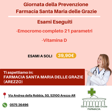 Farmacia Santa Maria delle Grazie Giornata Emocromo + Vitamina D