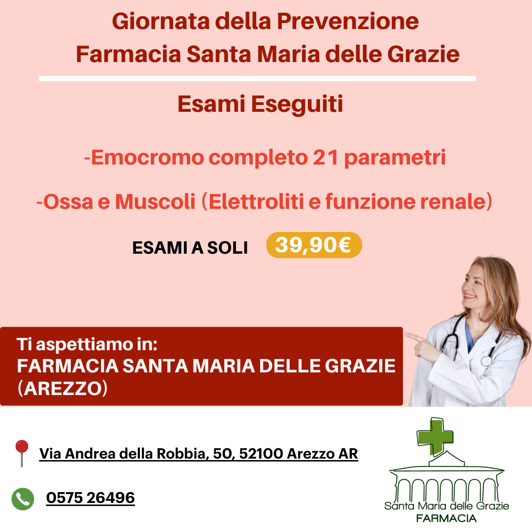 Farmacia Santa Maria delle Grazie Giornata Emocromo + Check up Ossa e Muscoli